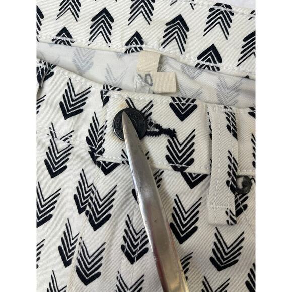 Rag & Bone For Intermix White/Black Arrow Tuxedo Stripe Boho Hipster sz 29 - Picture 9 of 12